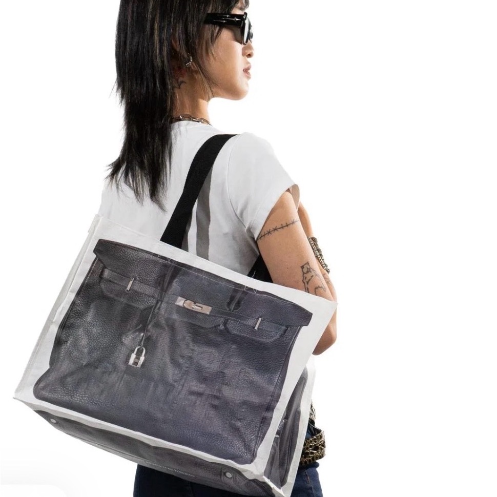 Shopping Tote Bag Black